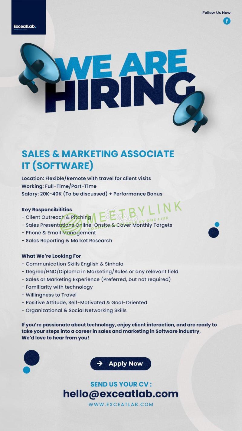 Sales & Marketing Associate IT (Software)