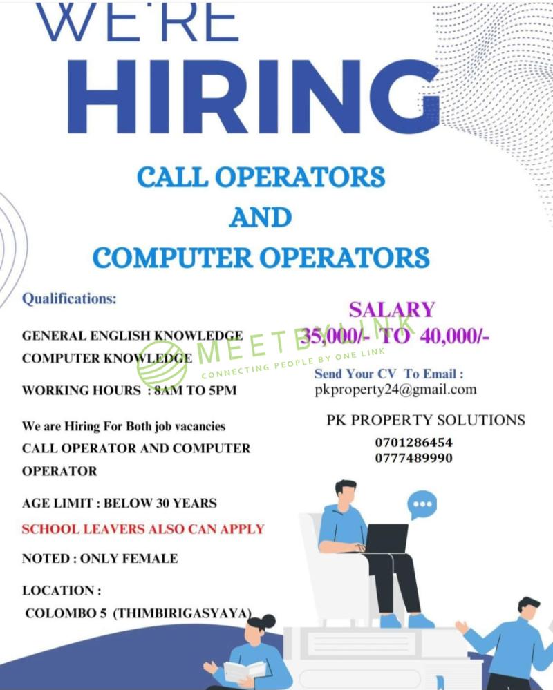 Call Operators/Computer Operators
