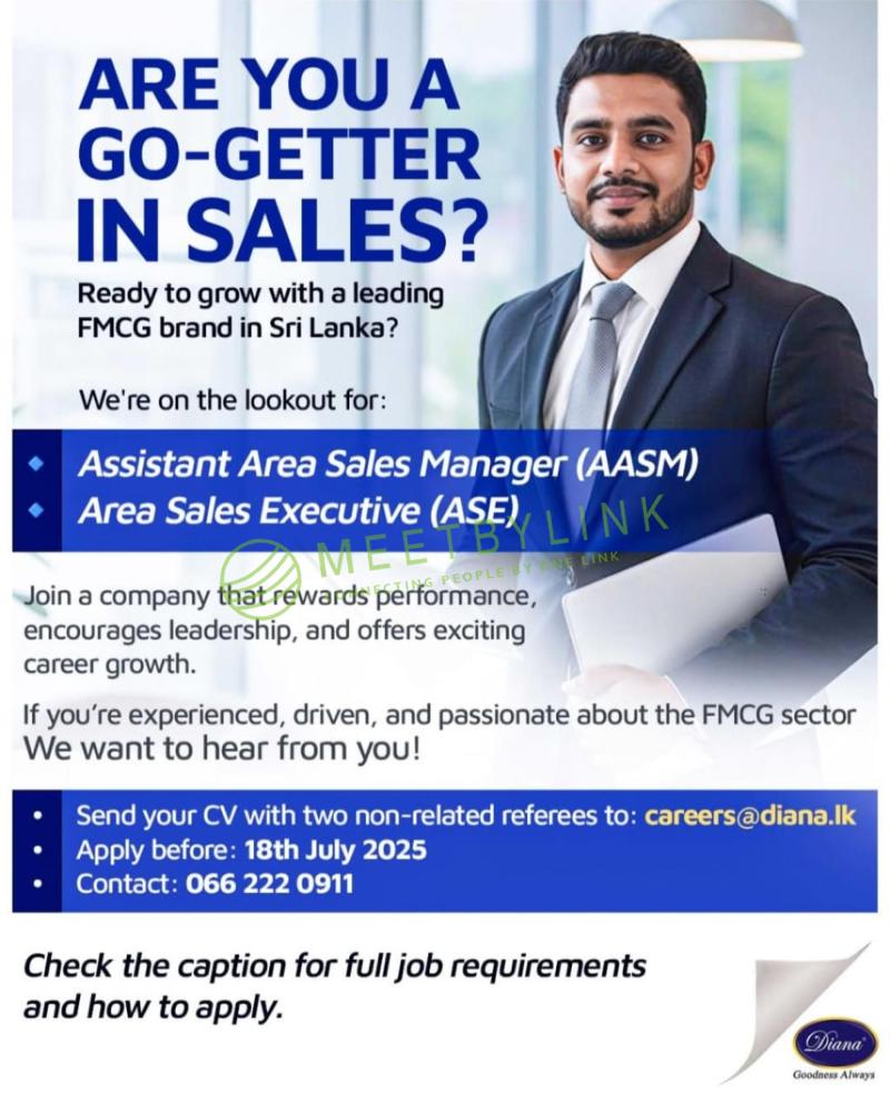 Assistant Area Sales Manager / Area Sales Executive