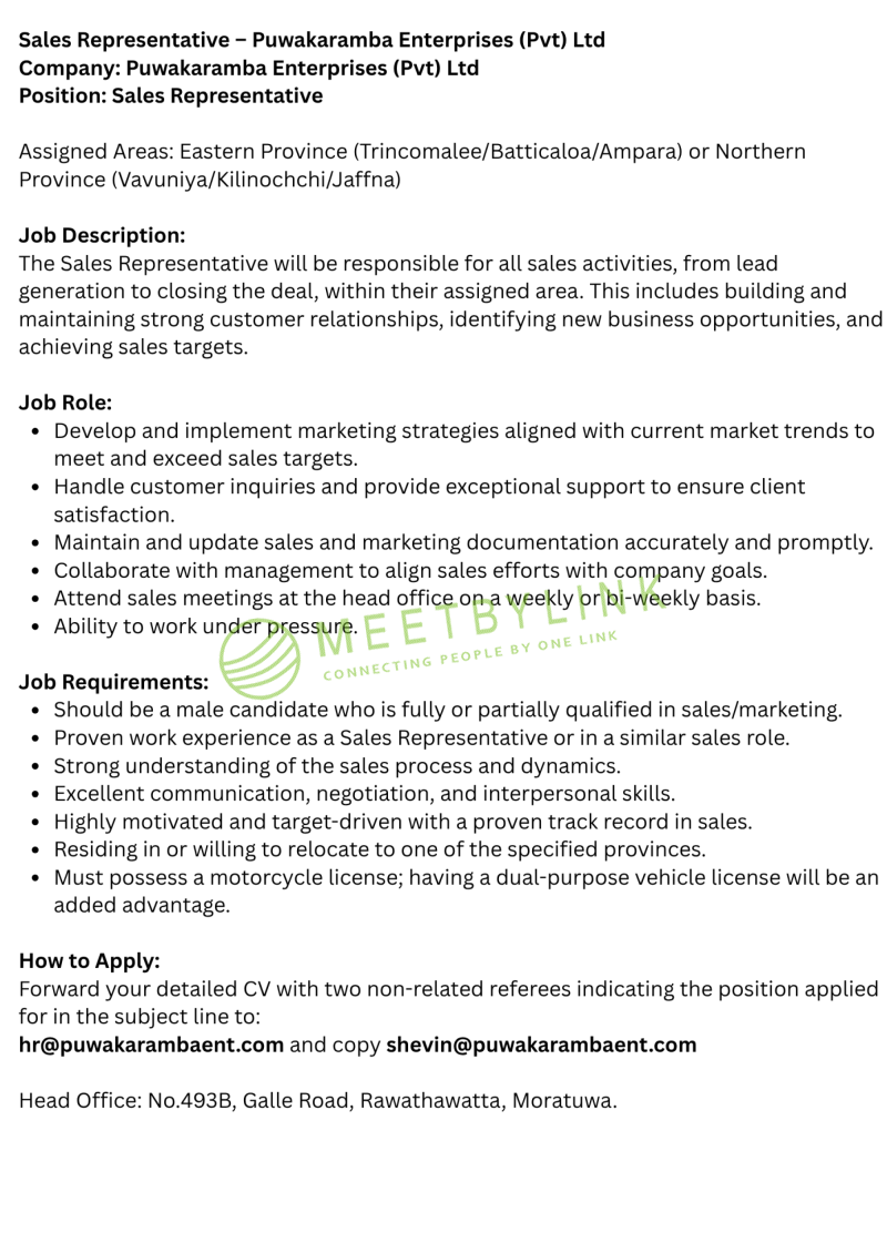 Sales Representative