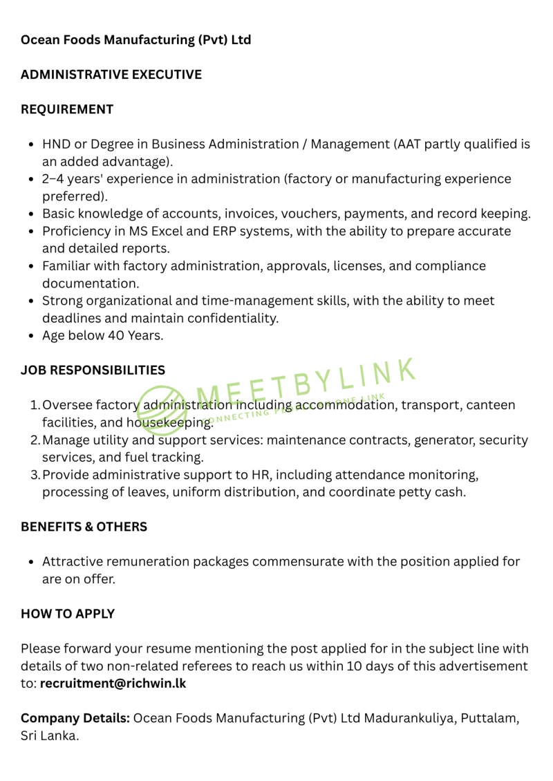 ADMINISTRATIVE EXECUTIVE