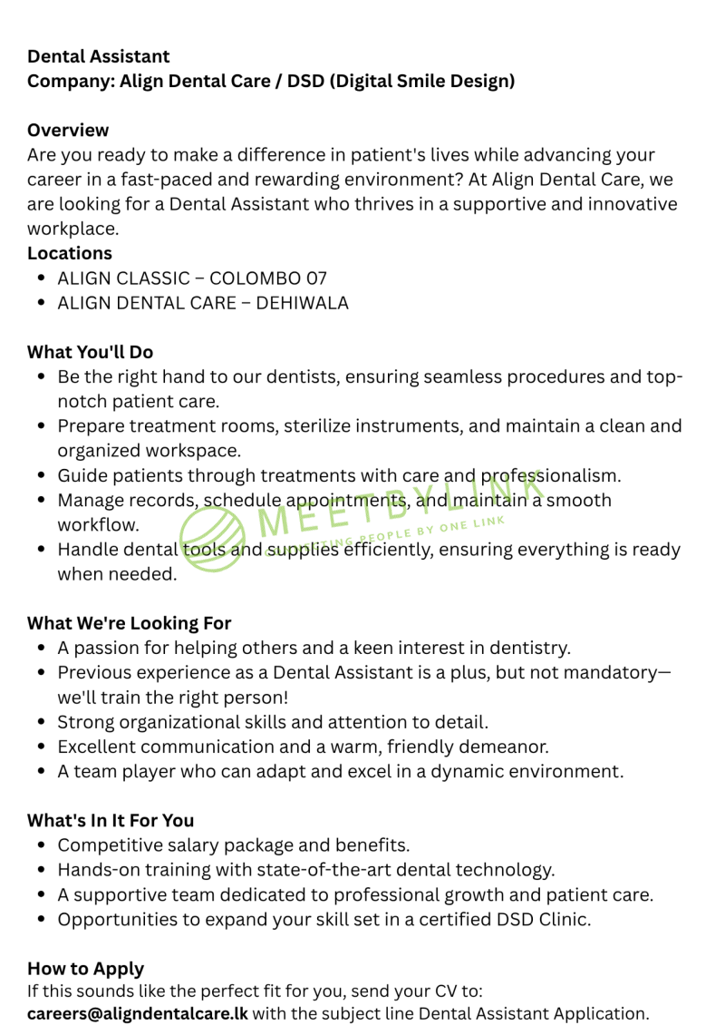 Dental Assistant