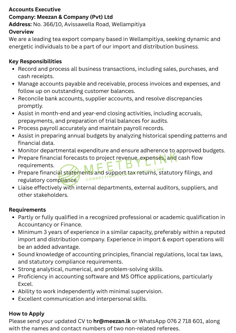 Accounts Executive