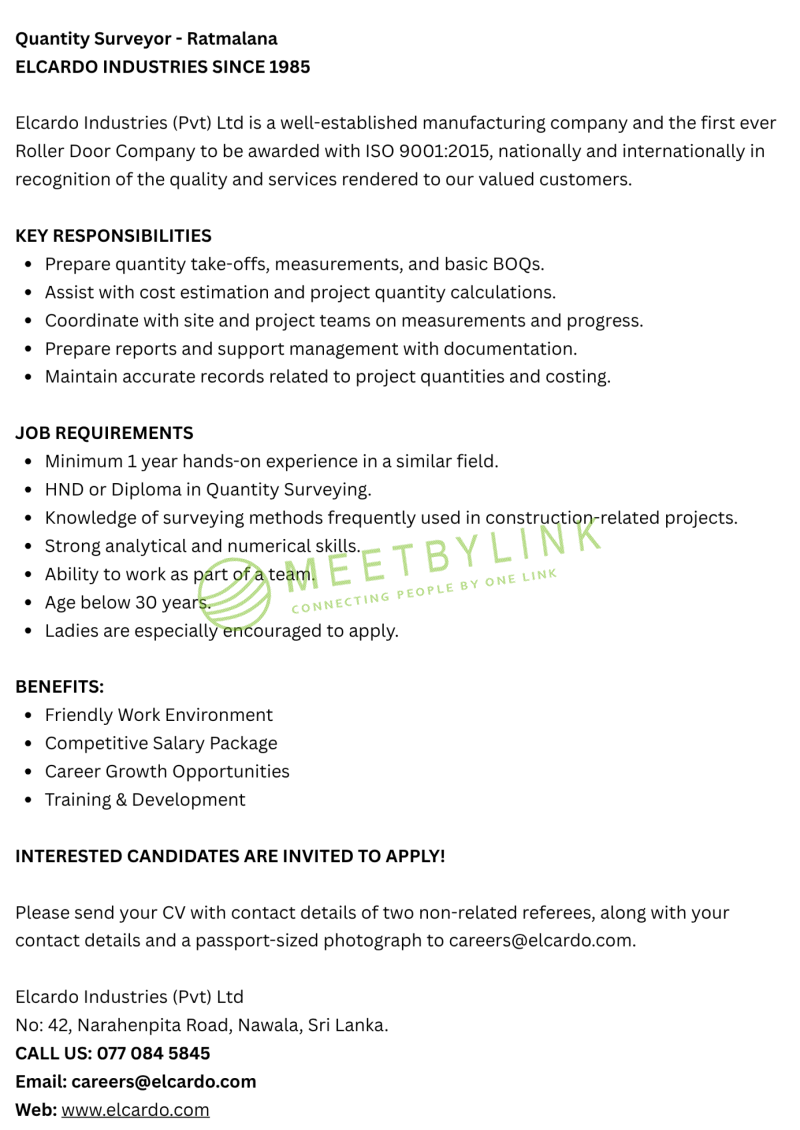 Quantity Surveyor